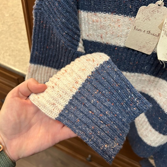 Hem & Thread NWT striped sweater - Picture 2 of 6